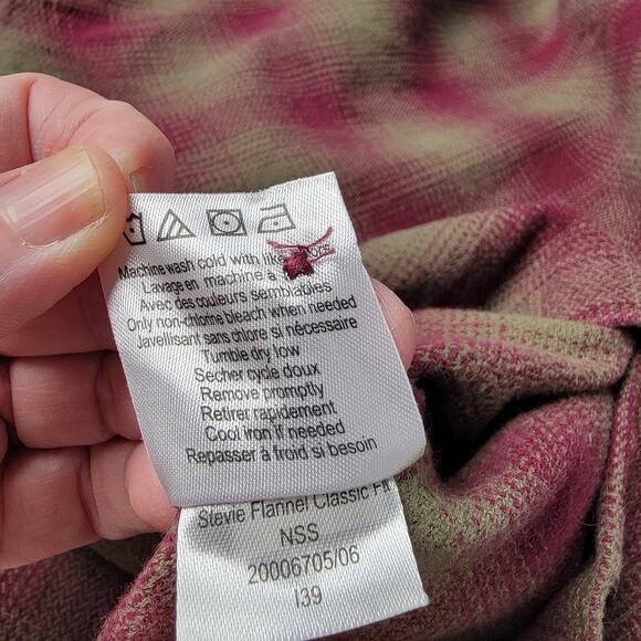 Mountain Khakis Stevie Flannel Shirt L Red Green Plaid Classic Fit 100% Cotton - Picture 10 of 10